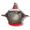Beistle Set of 6 Metallic Gray Space Robot Design Fabric Helmet